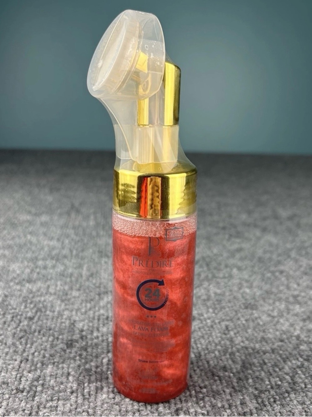 Predire Paris Lava Foam 24 Hr Facial Cleanser Hydrating Collagen Red Luxurious